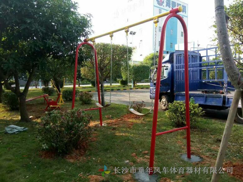 抚州金溪县公园健身器材 小区户外健身路径批发 童年风车体育用品公司(图6)